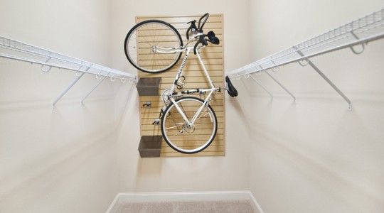 Bella Ridge Apartments in River Ridge, LA offer spacious storage, perfect for cycling enthusiasts.